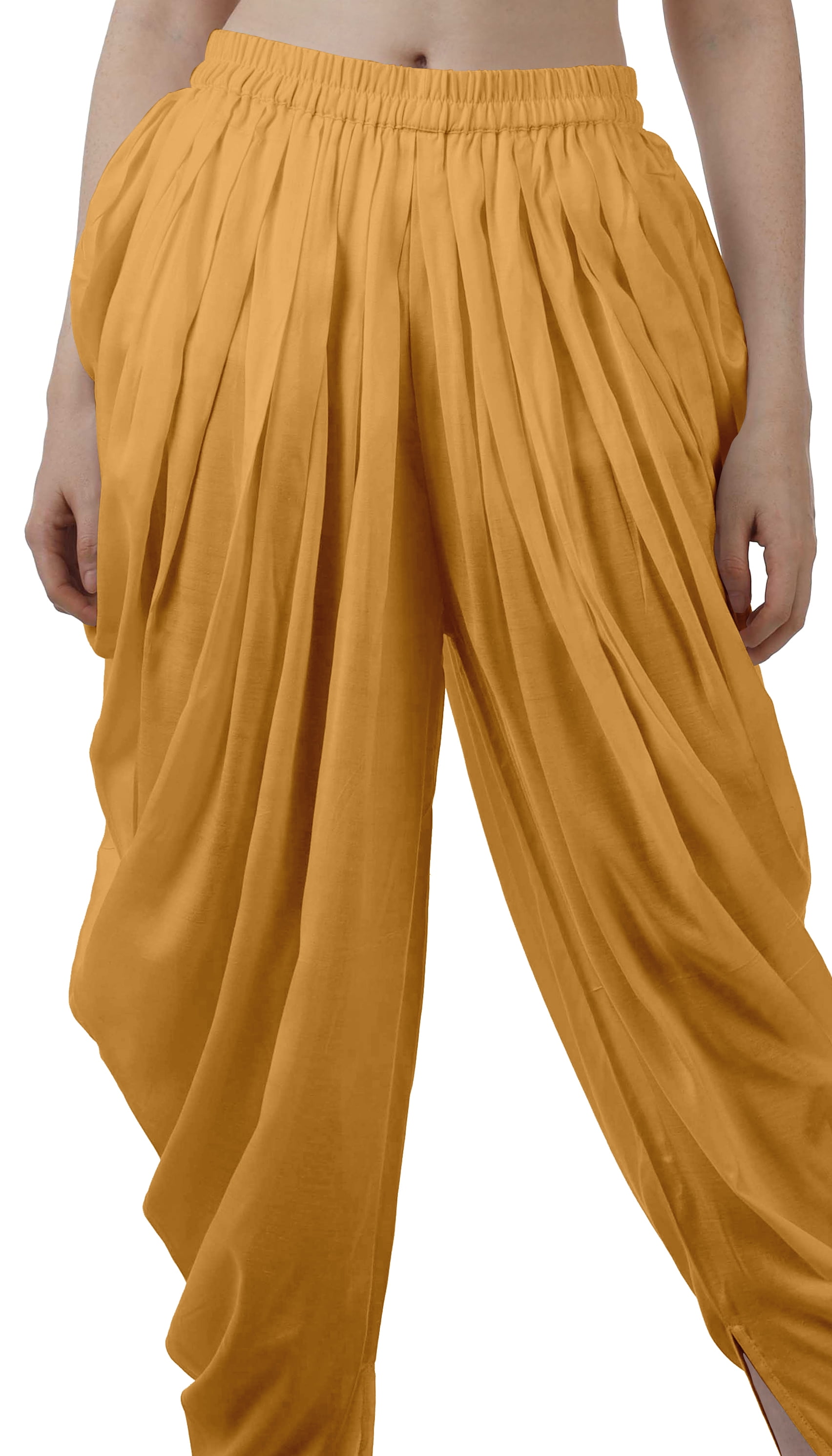 Solid Color Cotton Dhoti Pant in Black : BTC502